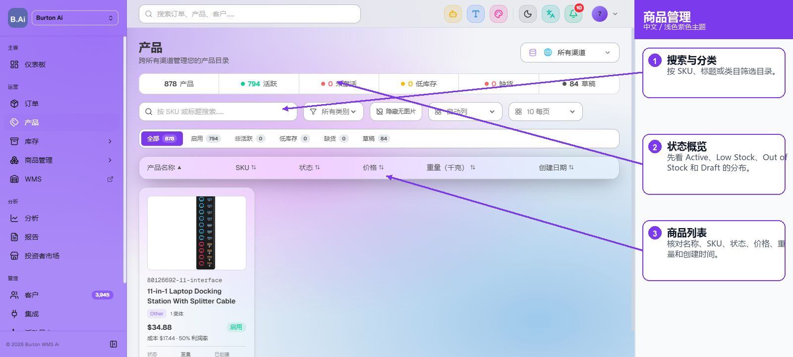 OMS 产品页面标注